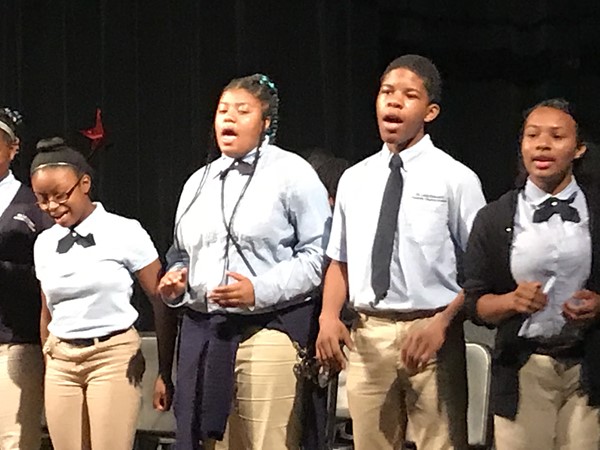 Glee Club performs at the day assembly concert.